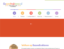 Tablet Screenshot of gezondtrakteren.nl